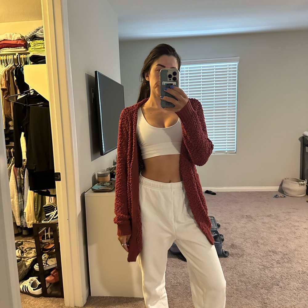 Nordstrom Red Cardigan Sweater